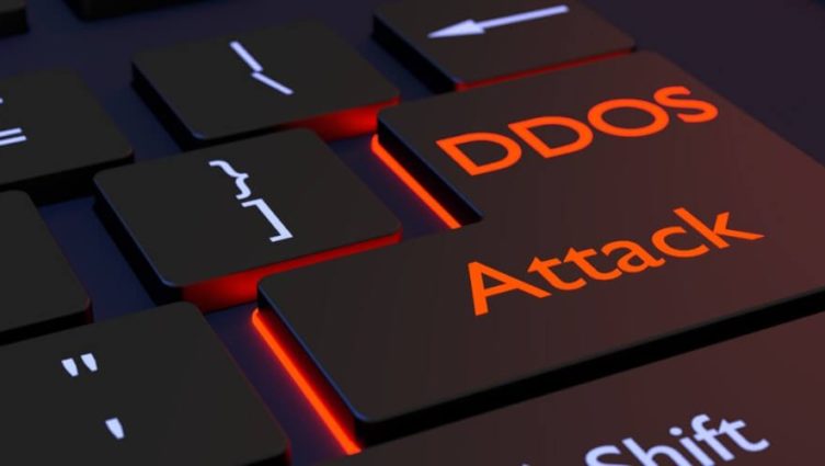 Imagem conceito de um ataque DDoS