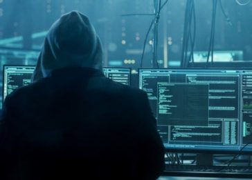 Imagem conceito de um hacker tentando realizar um ataque cibernético