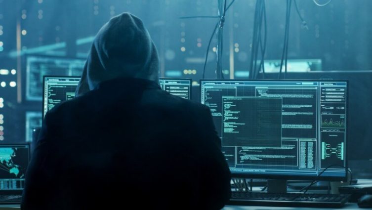 Imagem conceito de um hacker tentando realizar um ataque cibernético